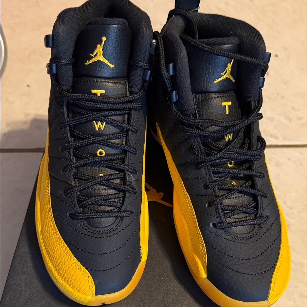 Jordan Kids Sneakers Black Yellow